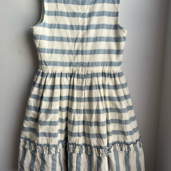 NWT Boden Blue & Cream Ruffled Tiered Sundress - Youth Size 13/14 - Picture 7 of 9